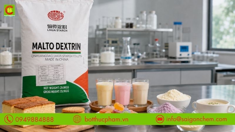 Đường maltodextrine Lihua trong thực phẩm